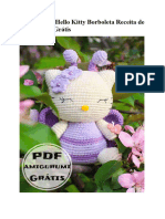 PDF Croche Hello Kitty Borboleta Receita de Amigurumi Gratis