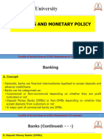 Banking and Monetary Policy