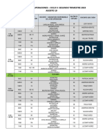 Horario Recuperaciones 2T 2023