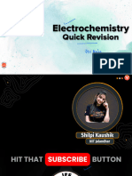 Electrochemistry: Quick Revision