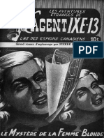 EBOOK Pierre Saurel - Les Aventures Etranges de L Agent IXE-13 20 Le Mystere de La Femme Blonde