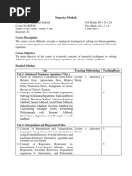 Numerical Methods BIT203