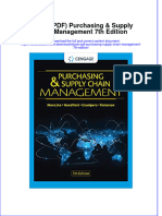 Ebook Ebook PDF Purchasing Supply Chain Management 7th Edition PDF