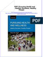 Ebook Ebook PDF Pursuing Health and Wellness Healthy Societies Healthy People PDF