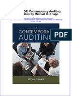 Ebook PDF Contemporary Auditing 11th Edition by Michael C Knapp PDF