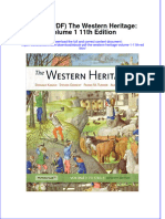 Ebook PDF The Western Heritage Volume 1 11th Edition PDF