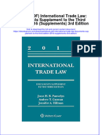 FULL Download Ebook PDF International Trade Law Documents Supplement To The Third Edition 2016 Supplements 3rd Edition PDF Ebook