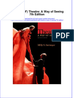 Ebook PDF Theatre A Way of Seeing 7th Edition PDF
