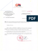 Lettre Demande Des Informations Pour l'俵aboration Du RMOP2022