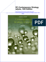 Ebook PDF Contemporary Strategy Analysis 10th Edition PDF