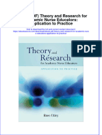 Ebook PDF Theory and Research For Academic Nurse Educators Application To Practice PDF
