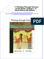 Download eBook PDF Thinking Through Sources for Ways of the World Volume 1 a Brief Global History 4th Edition pdf