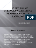 Usulan Cuti Bagi Asn Di Lingkungan Dinas Pendidikan Kota Bandung