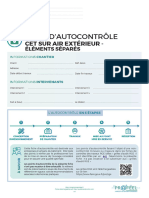 Autocontrole - CET sur air exterieur - Elements separes