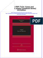 Ebook PDF Torts Cases and Questions Aspen Casebook Series 3rd Edition PDF