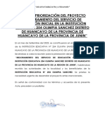 Acta de Priorizacion y Aprobacion de Propuesta Del Py 254