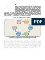 El Ciclo de Vida de Los Datos