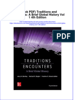 Ebook PDF Traditions and Encounters A Brief Global History Vol 1 4th Edition PDF
