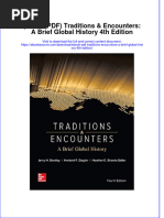 Ebook PDF Traditions Encounters A Brief Global History 4th Edition PDF