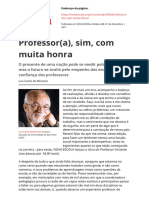 Professora Sim Com Muita Honra