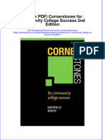 Ebook PDF Cornerstones For Community College Success 2nd Edition PDF
