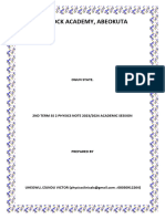 Ss 2 2nd Term Notes 2023-2024 Session