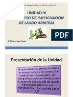 Unidad IV El Proceso de Impugnacion Del Laudo Arbitral