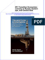 Ebook PDF Transition Economies Political Economy in Russia Eastern Europe and Central Asia PDF