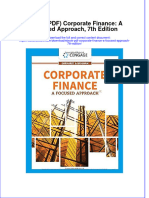 Ebook PDF Corporate Finance A Focused Approach 7th Edition PDF
