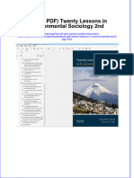 Ebook PDF Twenty Lessons in Environmental Sociology 2nd PDF