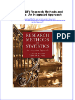 Ebook Ebook PDF Research Methods and Statistics An Integrated Approach PDF