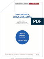 G David Garson GLM UNIVARIATE, ANOVA, AND ANCOVA 2013, Statistical