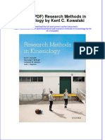 Ebook Ebook PDF Research Methods in Kinesiology by Kent C Kowalski PDF