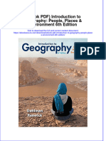 FULL Download Ebook PDF Introduction To Geography People Places Environment 6th Edition PDF Ebook