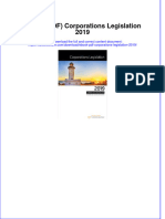 Ebook PDF Corporations Legislation 2019 PDF