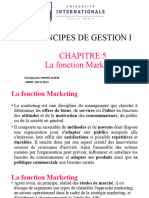 Chapitre 5 La Fonction Marketiing