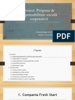 Proiect: Program de Responsabilitate Socială Corporativă