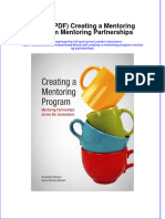 Ebook PDF Creating A Mentoring Program Mentoring Partnerships PDF