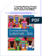 Ebook PDF Creating Meaning Through Literature and The Arts Arts Integration For Classroom Teachers 5th Edition PDF