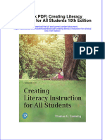 Ebook PDF Creating Literacy Instruction For All Students 10th Edition PDF