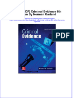 Ebook PDF Criminal Evidence 8th Edition by Norman Garland PDF