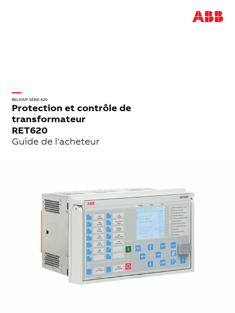 RET620 PG 758056 FRB | PDF | Transformateur électrique | Conception