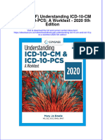 Ebook PDF Understanding Icd 10 CM and Icd 10 Pcs A Worktext 2020 5th Edition PDF