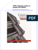 Ebook PDF Criminal Justice in Canada 8th Edition PDF