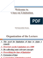 Final Class On Limitation Act (4th Year DU)