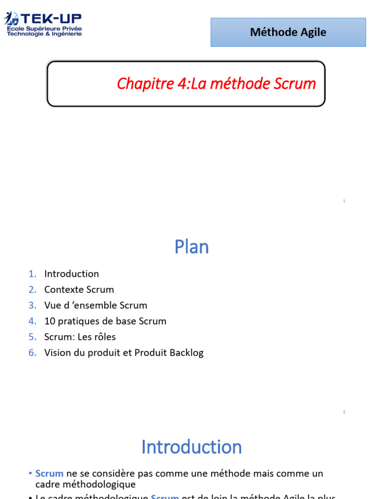 Introduction à la méthode Scrum | PDF | Scrum (développement) | Méthode ...