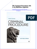 Ebook PDF Criminal Procedure 4th Edition by Matthew Lippman PDF