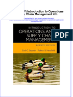 FULL Download Ebook PDF Introduction To Operations Supply Chain Management 4th PDF Ebook