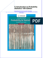 FULL Download Ebook PDF Introduction To Probability and Statistics 15th Edition PDF Ebook