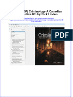 Ebook PDF Criminology A Canadian Perspective 8th by Rick Linden PDF